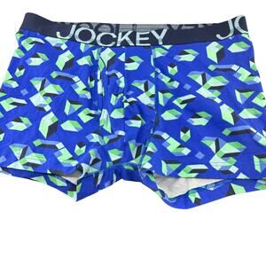 Jockey Men's Underwear ActiveStretch 4" Boxer Brief Geometric Print Size Large